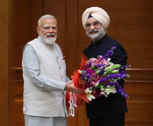 Delhi L-G Taranjit Singh Sandhu Meets PM Modi to Discuss Viksit Delhi@2047