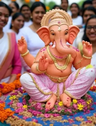 क्या विनायक चतुर्थी की पूर्व संध्या पर 7,400 से अधिक छात्रों ने नया विश्व रिकॉर्ड बनाया?
