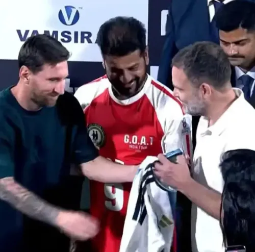 Did Rahul Gandhi Meet Messi During the GOAT Tour in Hyderabad?