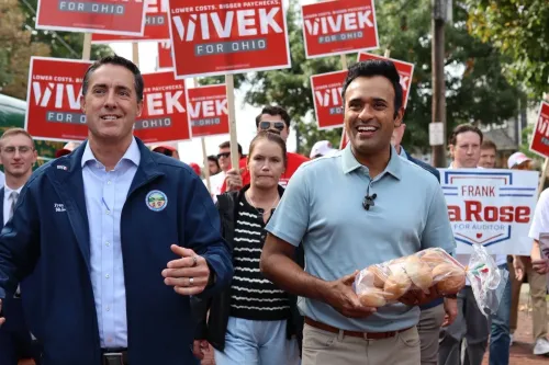 Vivek Ramaswamy Campaigns Across Northeast Ohio