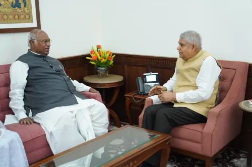 Vice President Dhankhar Resumes Duties Post Illness; Kharge Visits