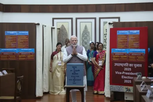 Did PM Modi Kickstart the VP Election by Casting His Vote?