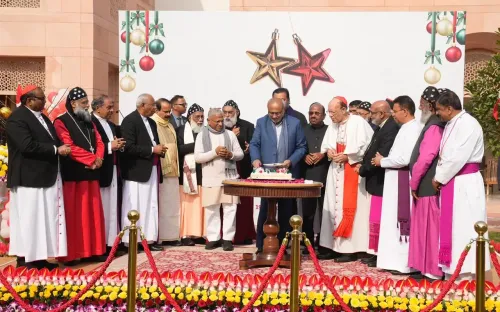 Did VP Radhakrishnan Host a Christmas Luncheon Before His Visit to Telangana and MP?