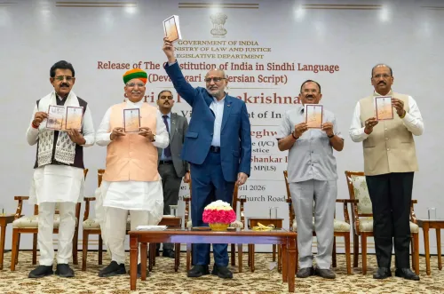 Vice President Radhakrishnan Launches Revised Constitution in Sindhi