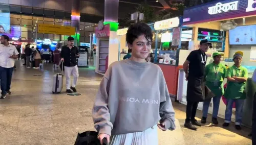 Wamiqa Gabbi debuts chic short haircut at Mumbai airport