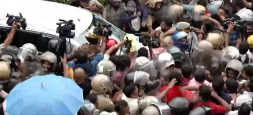 ED raids Vijayan's residences in CMRL-Exalogic case; vehicles vandalised, CPI-M vows no surrender