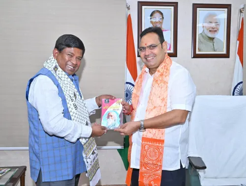 West Bengal Assembly Speaker calls on CM Bhajanlal Sharma in Jaipur