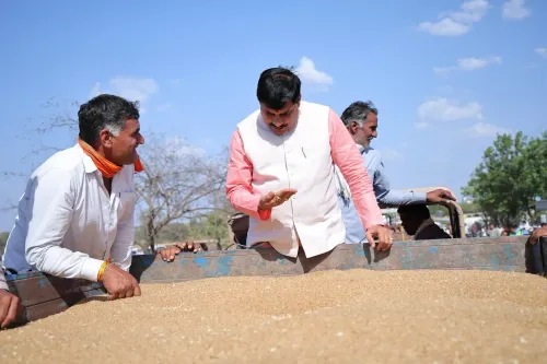 MP CM Mohan Yadav's surprise inspection at Ujjain wheat centre flags farmer concerns