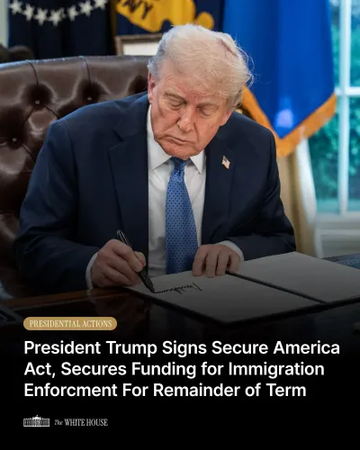 White House Announces Major Funding for US Immigration Enforcement