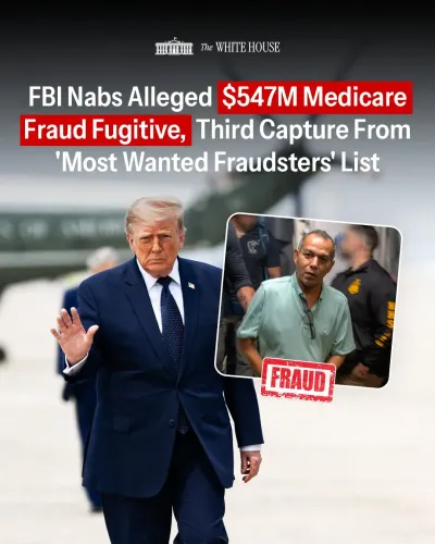 White House Announces Third Arrest From 'Most Wanted Fraudsters' List