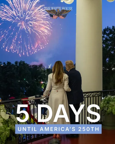 White House Counts Down to America's 250th Birthday Celebration