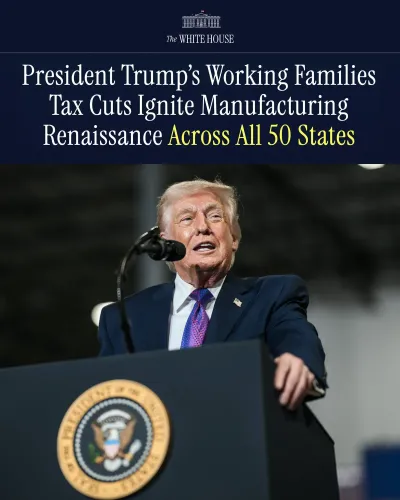 White House Credits Trump Tax Law With $1 Trillion Output Gain