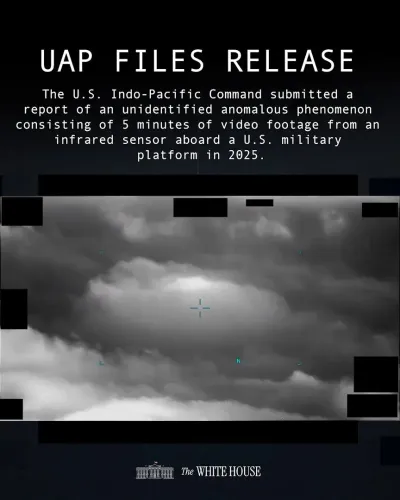 White House Flags Unresolved UAP Report in East China Sea