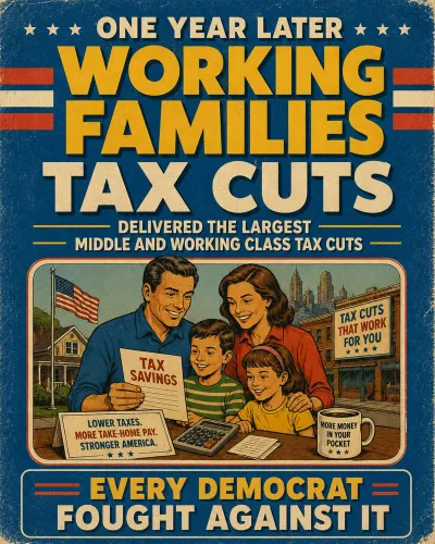 White House Hails GOP Tax Cut as Largest in History