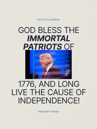 White House Hails Independence Day With Patriotic Message