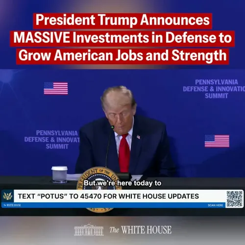 White House Highlights Pennsylvania's Role in US Defence Tech Push