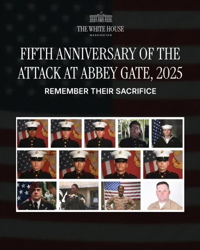 White House Honors 13 US Troops Killed in 2021 Kabul Airport Bombing