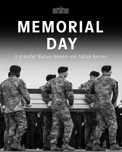 White House Honors Fallen Troops on Memorial Day 2026