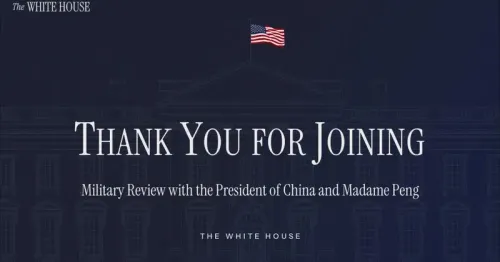 White House Hosts China's Xi Jinping for Military Review