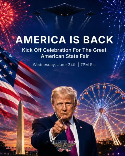 White House Marks 250 Years of US Independence With State Fair