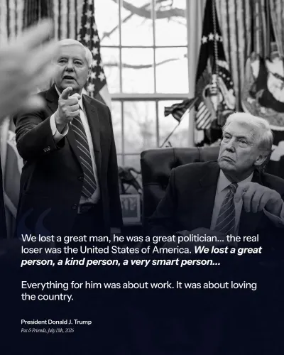 White House Mourns Senator Lindsey Graham as 'Great Patriot'