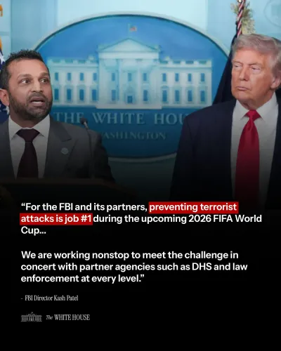 White House Pledges Full US Law Enforcement for World Cup Safety