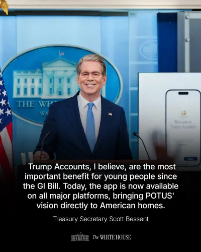White House Promotes 'Trump Accounts' for Children's Future