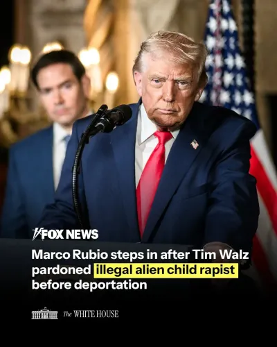 White House Says Gov. Walz Pardoned Child Abuser Later Deported by ICE