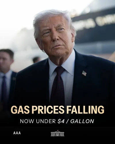 White House Says US Gas Prices Drop Below $4 Per Gallon