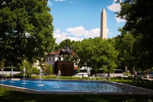 White House Spotlights Bolivar Memorial Park Fountain