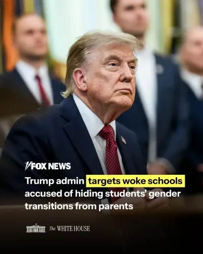 White House targets schools over gender transition secrecy