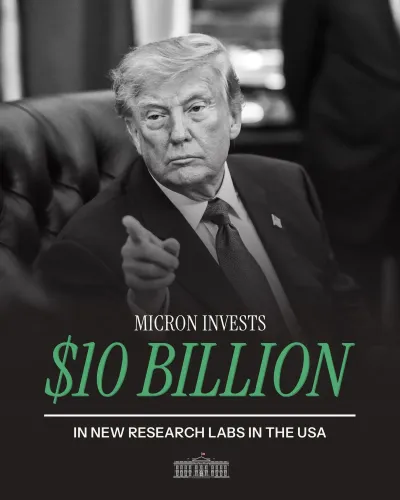 White House Touts Micron's Fresh US Investment in AI Push