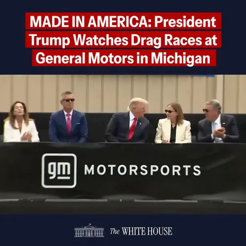 White House Touts US Car Manufacturing Revival at GM Proving Ground