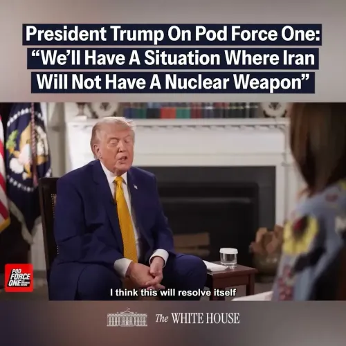 White House: Trump on Pod Force One Talks Iran, SAVE America Act