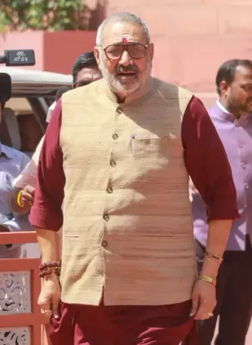 Giriraj Singh Critiques Opposition for Hindering Women's Rights at 'Jan Akrosh' Rally