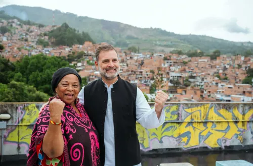 What is the reason behind the secrecy of Rahul Gandhi's South America trip?