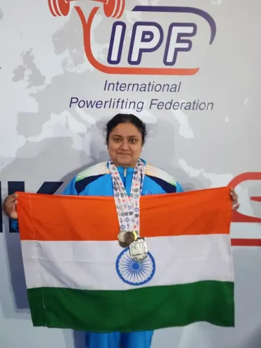 How is Thane powerlifter Annette Gowda achieving success with two medals in two months?