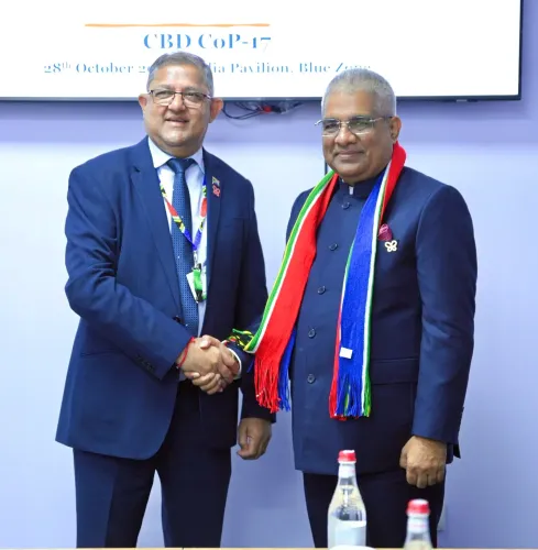 Yadav meets South Africa's envoy at CBD COP17 on cheetahs, DSI fund