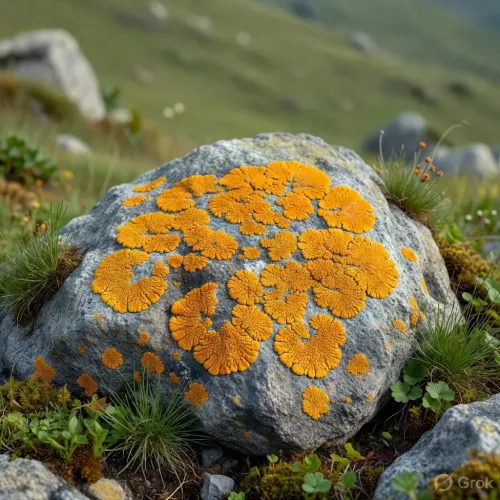 Orange lichen may signal rare earth deposits, Chinese study finds
