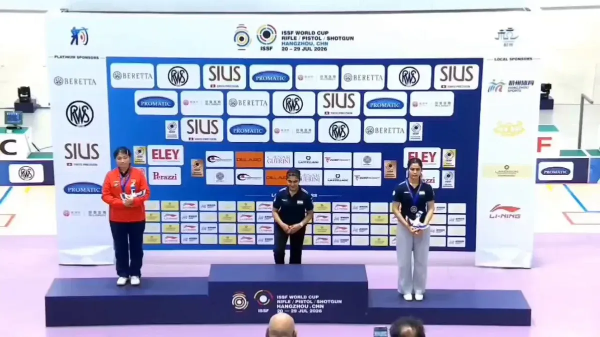 Smriti Irani Hails India's Double Medal at ISSF World Cup