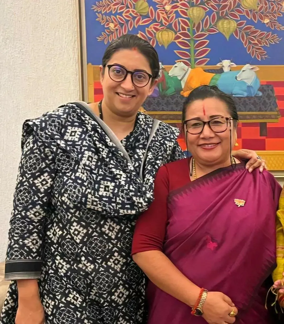 Smriti Irani Hails Sharda Devi's Rajya Sabha Nomination