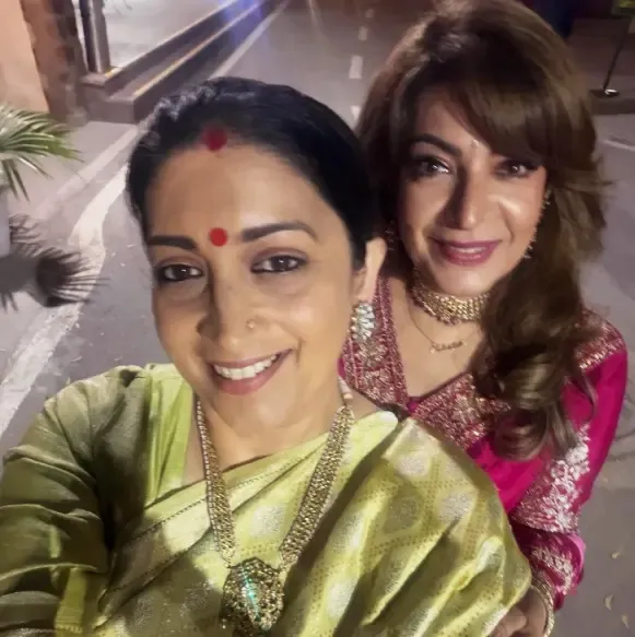 Smriti Irani Celebrates Friendship with Divya Seth Shah