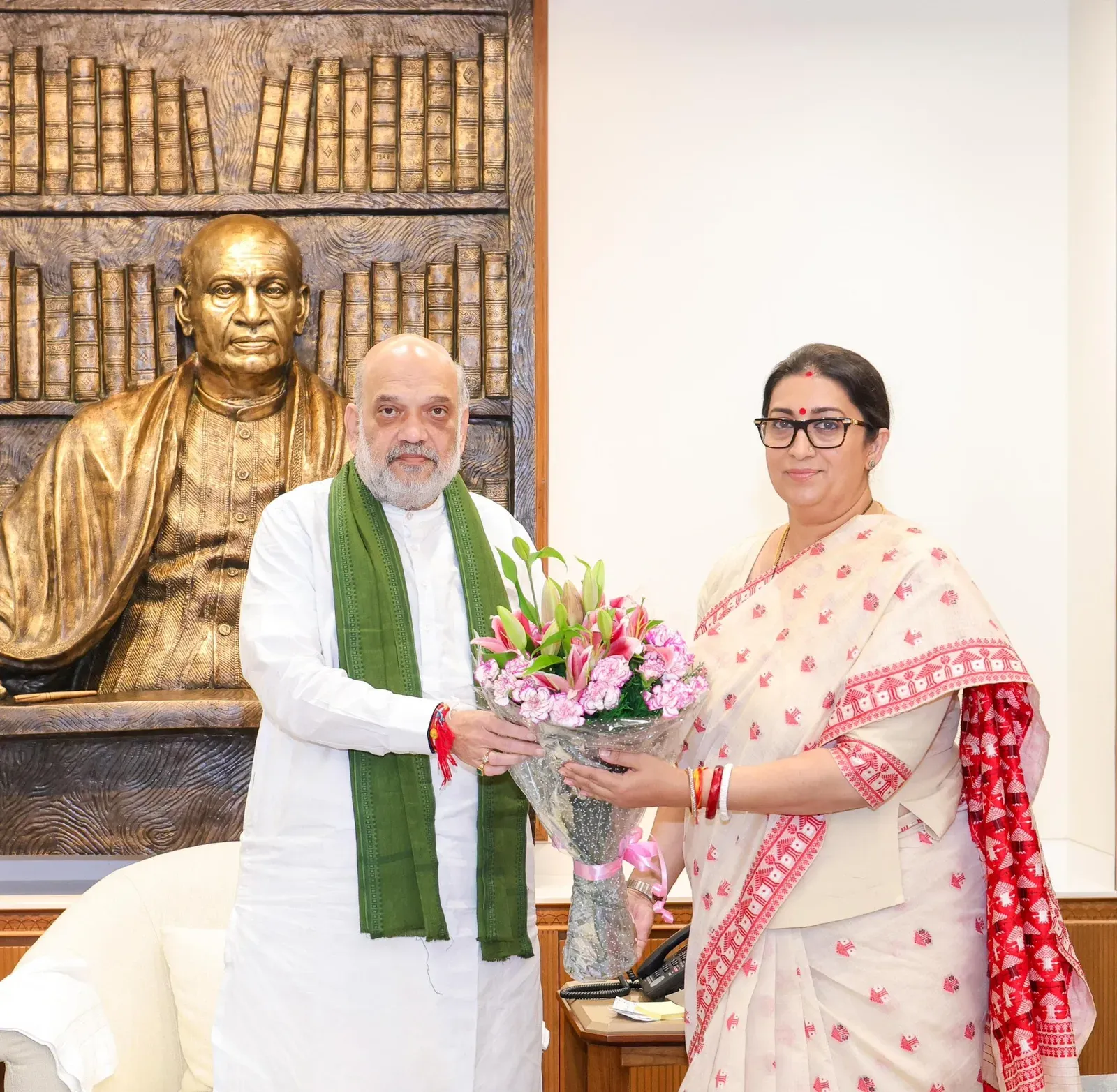Smriti Irani wishes Amit Shah on birthday, hails security record