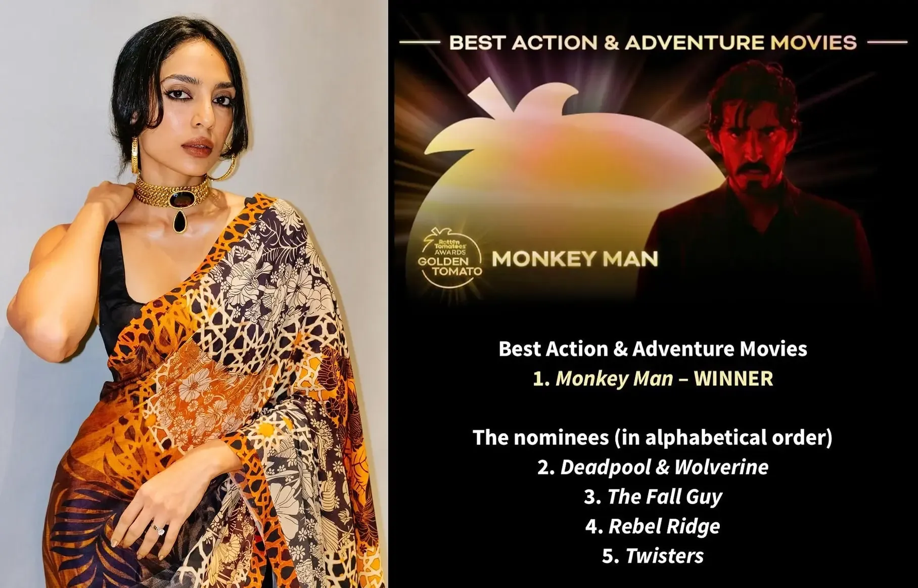 Sobhita Dhulipala Overjoyed as 'Monkey Man' Secures BAFTA Nomination