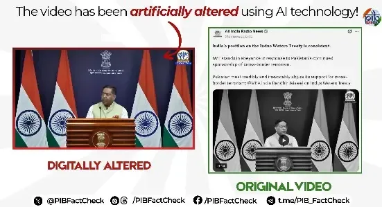 PIB फैक्ट चेक ने खारिज किया फर्जी वीडियो, MEA प्रवक्ता रणधीर जायसवाल के नाम पर फैलाए जा रहे झूठे दावे