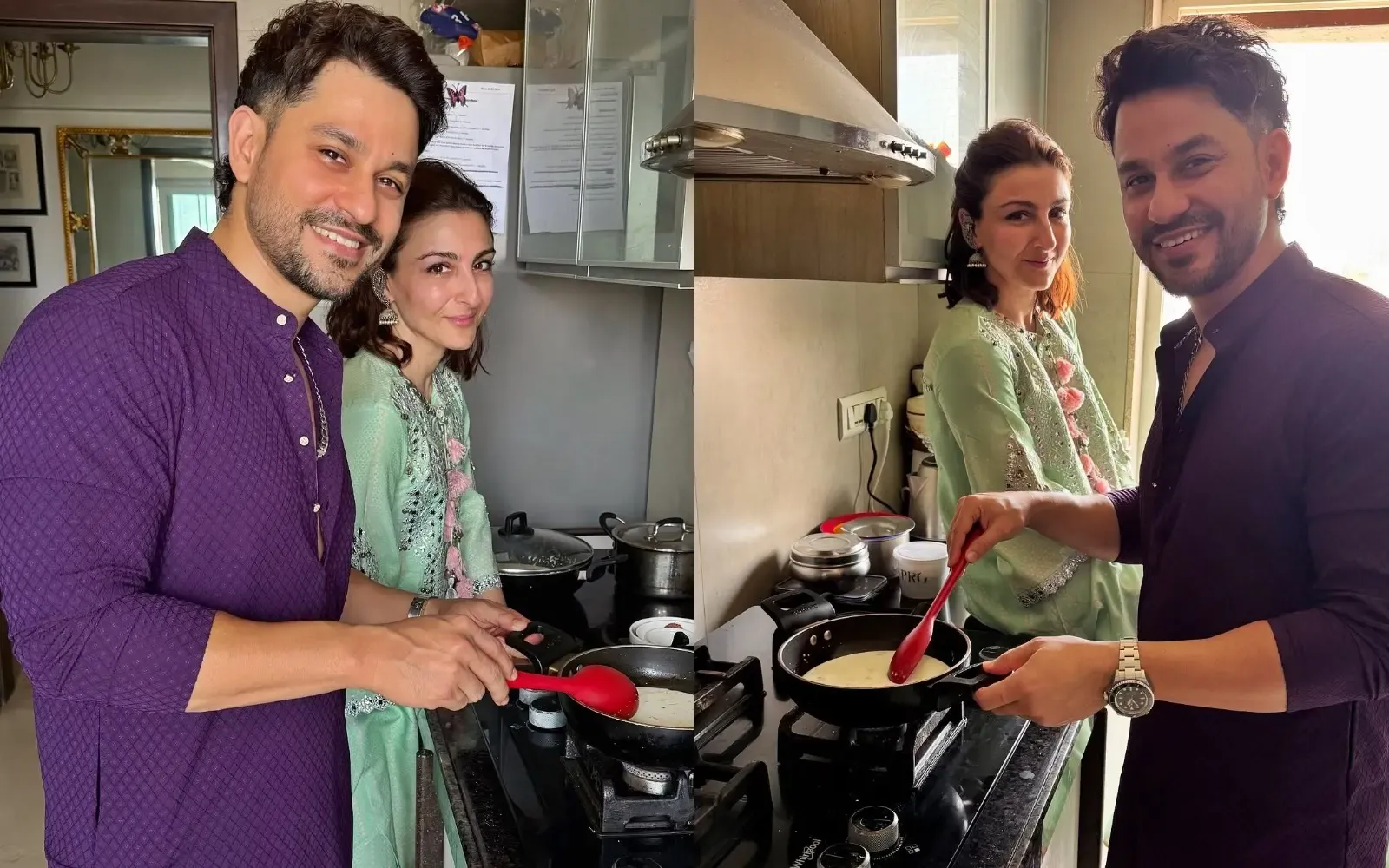 Soha Ali Khan prepares 'seviyaan' with husband Kunal Khemmu this Eid