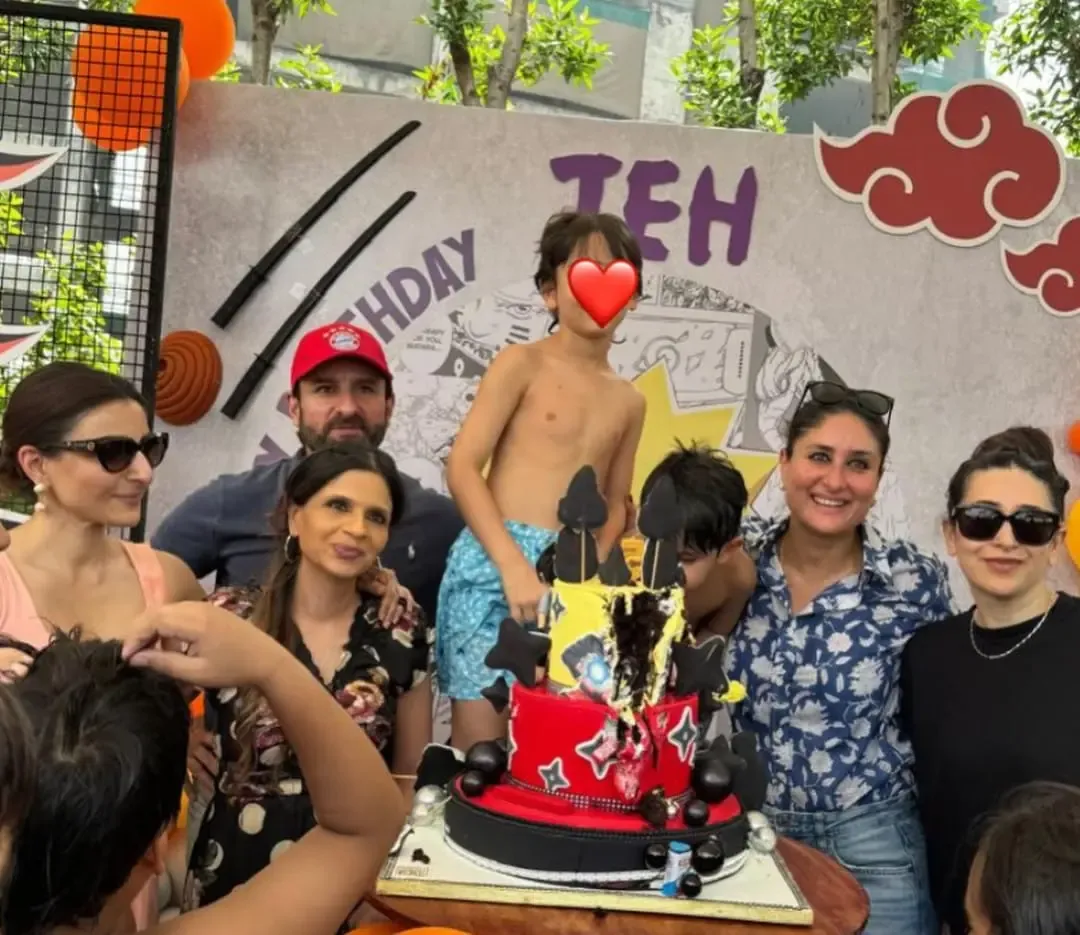 Did Soha Ali Khan Share a Glimpse of Jeh’s Naruto-Themed Birthday Bash and Call Kareena Kapoor ‘Cool as a Cucumber’?