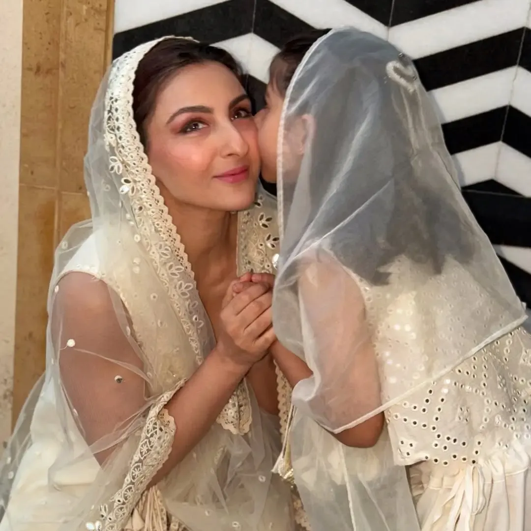 Soha Ali Khan and Daughter Inaaya Twin in Style This Eid