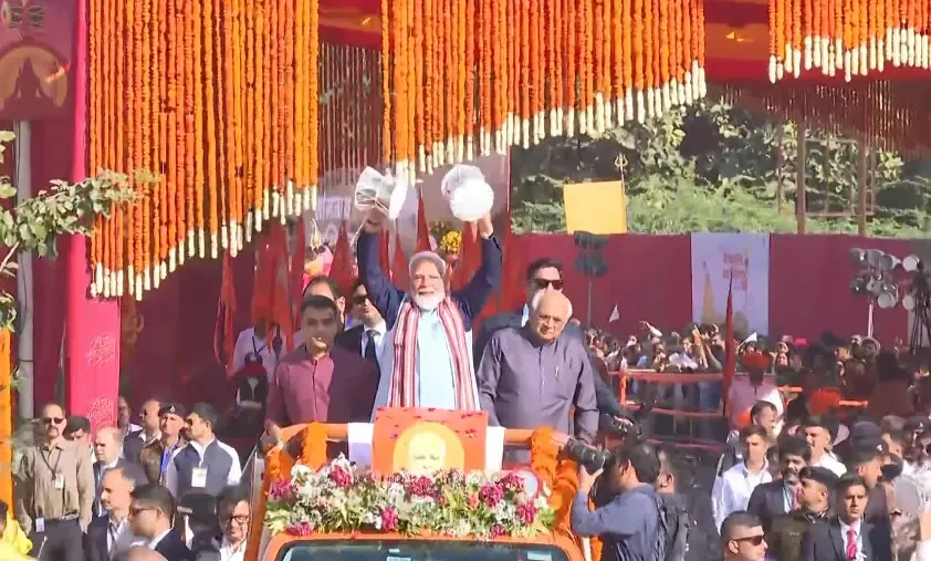 Did PM Modi Lead the 'Shaurya Yatra' at Somnath Swabhiman Parv?