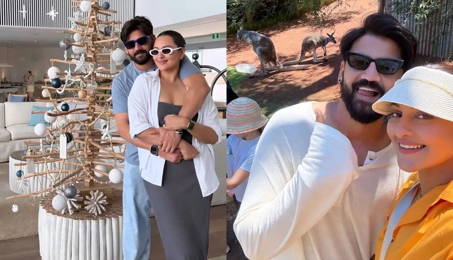 Sonakshi Sinha and Zaheer Iqbal Celebrate Christmas Surrounded by Koalas and Kangaroos